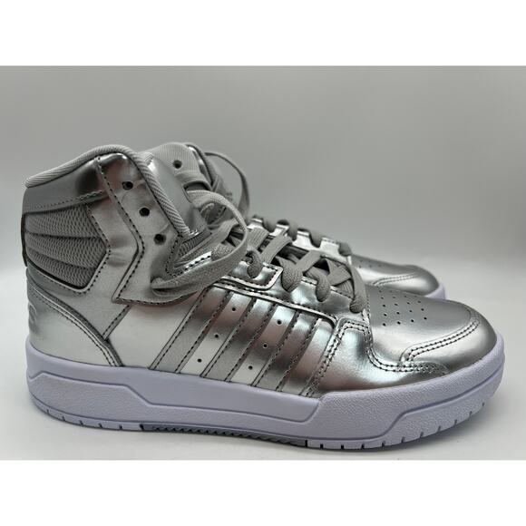 adidas Shoes - Adidas Neo Entrap Mid Sneakers Silver FZ1112 Women's Size 7.5 NWT